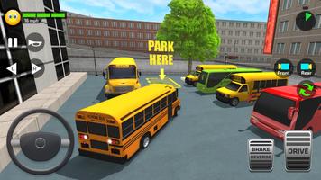 Juego De Autobús Escolar En 3D Poster