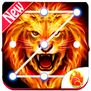 Roaring Fire Lion Lock Screen APK