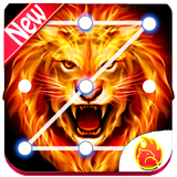 Roaring Fire Lion Lock Screen icône