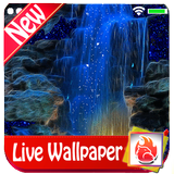 Magic Blue Fall Live Wallpaper ícone