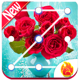 Red Rose Flower Lock Screen simgesi