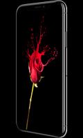 Red Rose Flower Lock Screen Ekran Görüntüsü 1