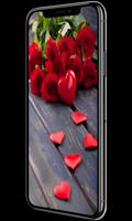 Romantic Red Rose Lock Screen, Red Rose wallpapers Ekran Görüntüsü 2