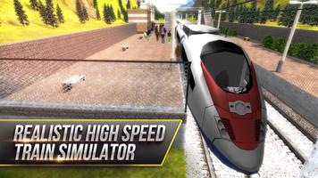 High Speed Trains - Locomotive الملصق