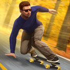 Skateboard Fahren: Rennen Zeichen