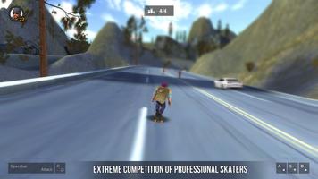 Longboard Simulator 3D الملصق