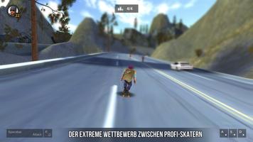 Skateboard Fahren: Rennen Plakat