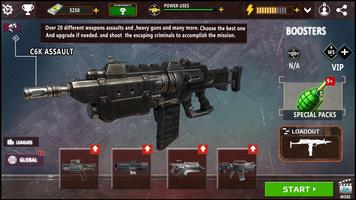 Malvado Guns Battlefield: Gun Simulador captura de pantalla 1