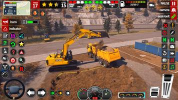 Juegos excavadoras nieve JCB captura de pantalla 1
