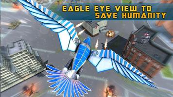 پوستر Flying Eagle Robot Car - Robot Transforming Games
