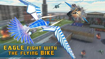 Flying Eagle Robot Car - Robot Transforming Games screenshot 2