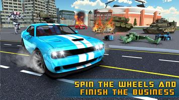 Flying Eagle Robot Car - Robot Transforming Games screenshot 3