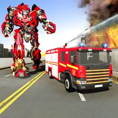 Fire Truck Games Rescue Robot