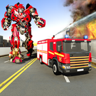 Fire Truck Games Rescue Robot أيقونة