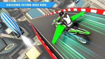 Flying Bike Game Stunt Racing imagem de tela 2