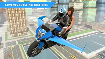 Flying Bike Game Stunt Racing imagem de tela 3
