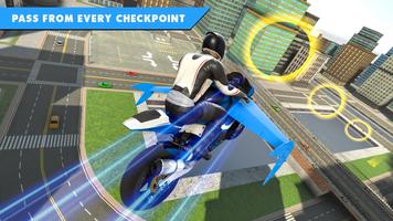 Flying Bike Game Stunt Racing imagem de tela 1