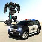 Police Robot Car Transform War आइकन