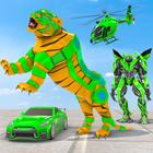 آیکون‌ Tiger Transform Robot Car Game