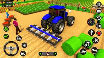 Real Tractor Driving Games 3D تصوير الشاشة 1