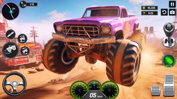 Hard Wheels Monster Truck Game ảnh chụp màn hình 2