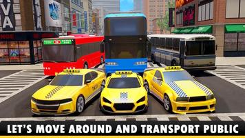 Car Simulator City Taxi Game Affiche
