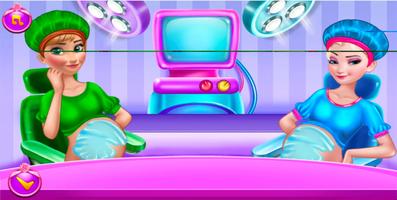 Pregnant mom newborn baby doctor mommy birth games screenshot 1