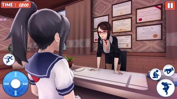 Sakura Anime Girl Fun Life 3D syot layar 3