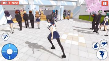 Sakura Anime Girl Fun Life 3D تصوير الشاشة 1