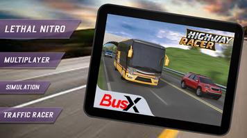 BusX Highway Racer: Traffic Racer: Bus Simulator Affiche