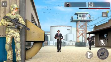 Gun Games Commando - 3d fire poster