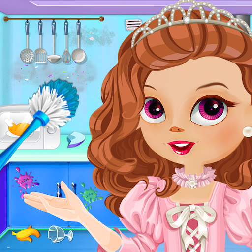 Princess Doll Kitchen Cleaning - Games For Girls