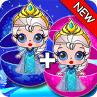 Surprise Eggs: Elsa and Anna games lol opening أيقونة