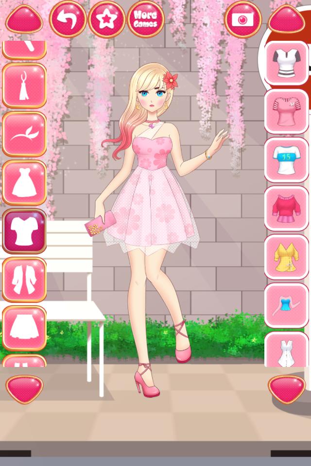 Hot anime girl dress up games