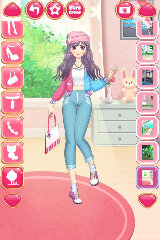 Hot anime girl dress up games