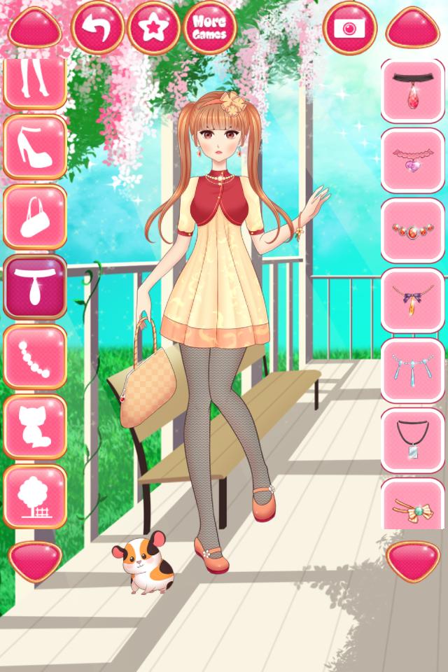 Hot anime girl dress up games