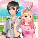 Anime High School Couple-APK
