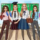高中女生换装游戏：时尚服装设计和打扮游戏 APK
