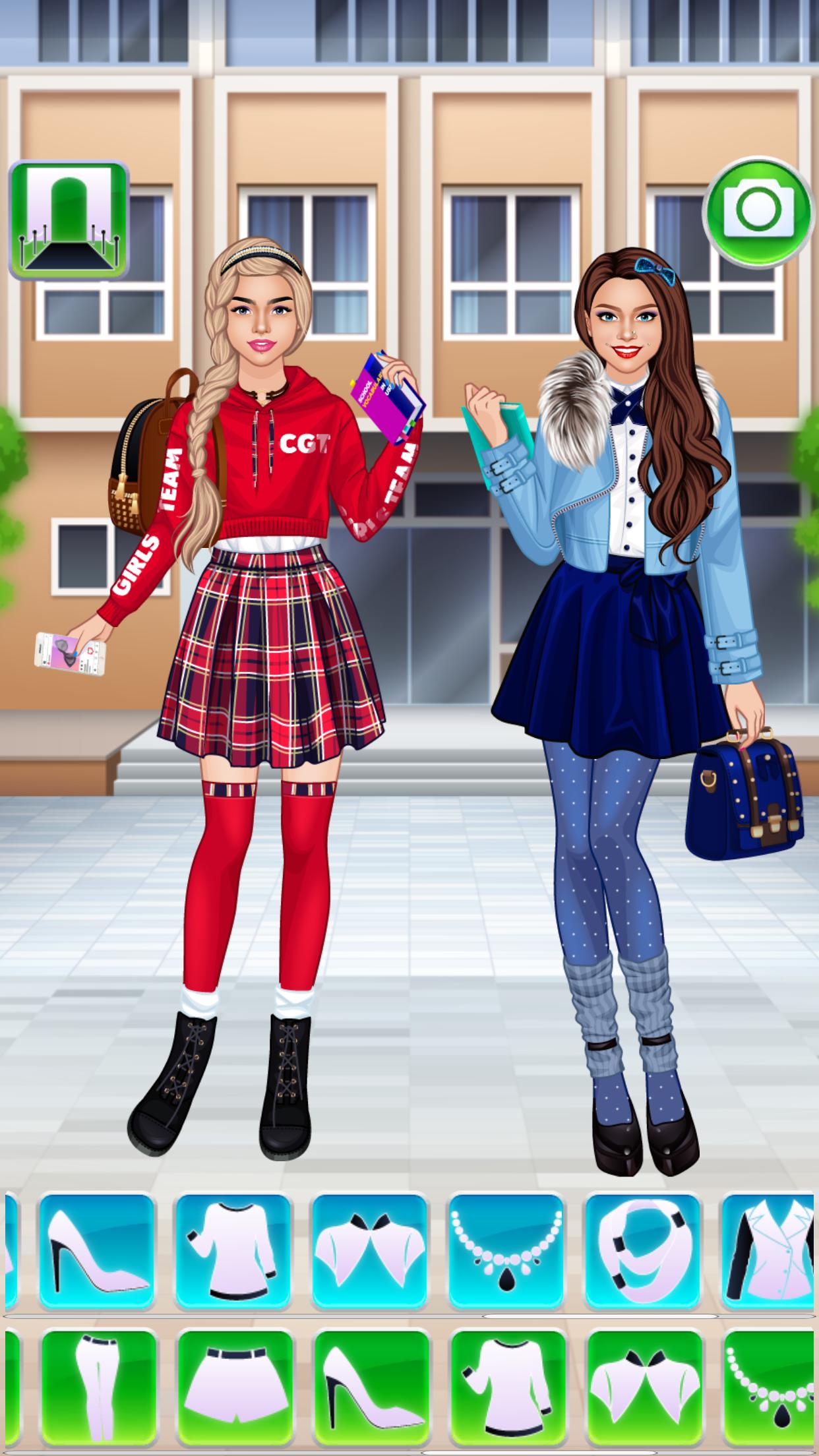 Android 用の フレンズファッション女の子ゲーム ドレスアップ人気の学生 Apk をダウンロード