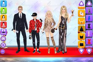 Superstar Family Dress Up Game Affiche