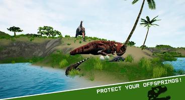 Carnotaurus Simulator dinosaur الملصق