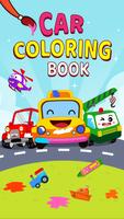 Cars Coloring Book Kids Game Affiche