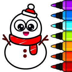 クリスマス塗り絵ゲーム アプリダウンロード