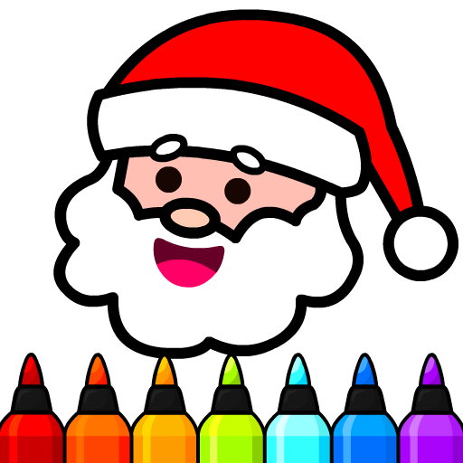 クリスマス塗り絵ゲーム