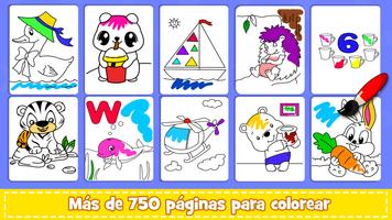 Juegos de colorear para niños. Poster