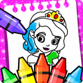 Princess Coloring Book for Kids & Games for Girls