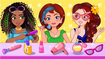 Hair Salon games for girls fun poster