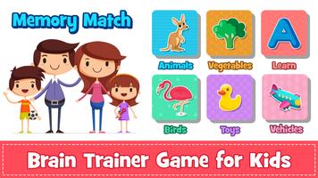 Brain Game for Kids Preschool Affiche