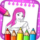 Princess coloring Book & games simgesi