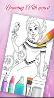 Princess coloring Book & games स्क्रीनशॉट 1